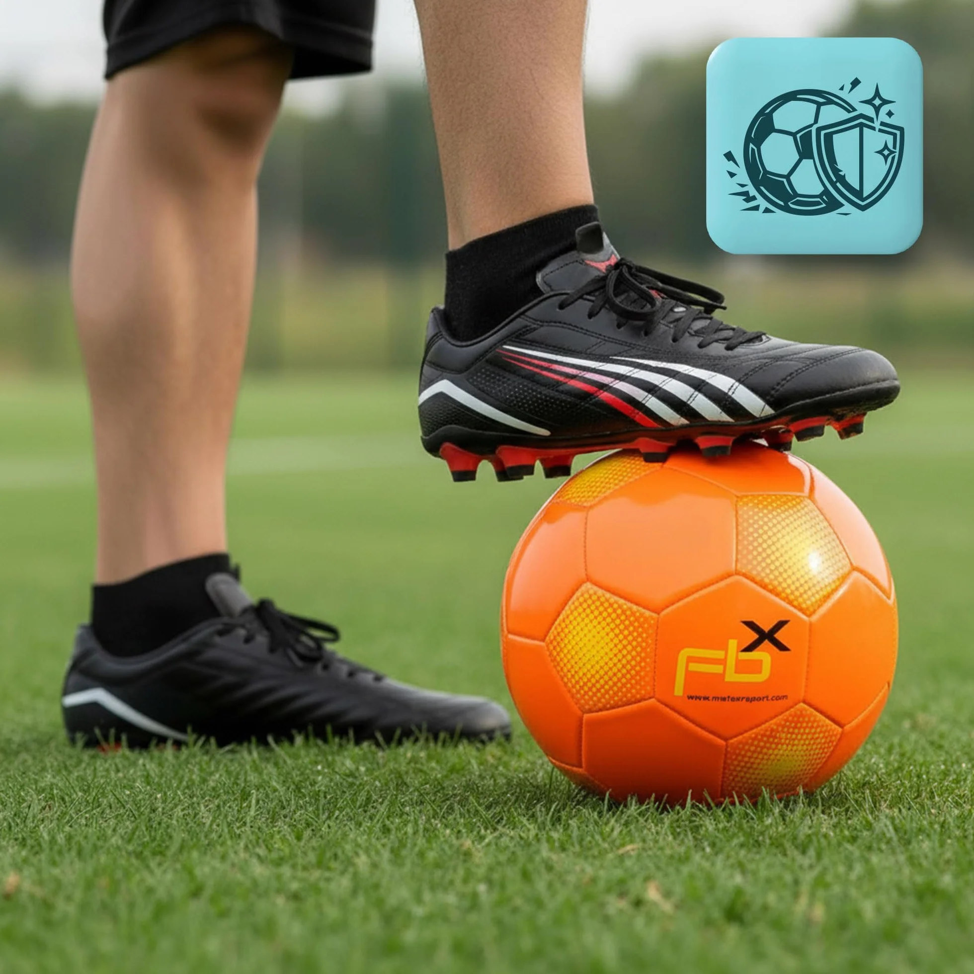 Meteor Pallone da Calcio Cucito per Bambini Adolescenti e Adulti 5 4 3 1 Dimensioni e 4 Colori