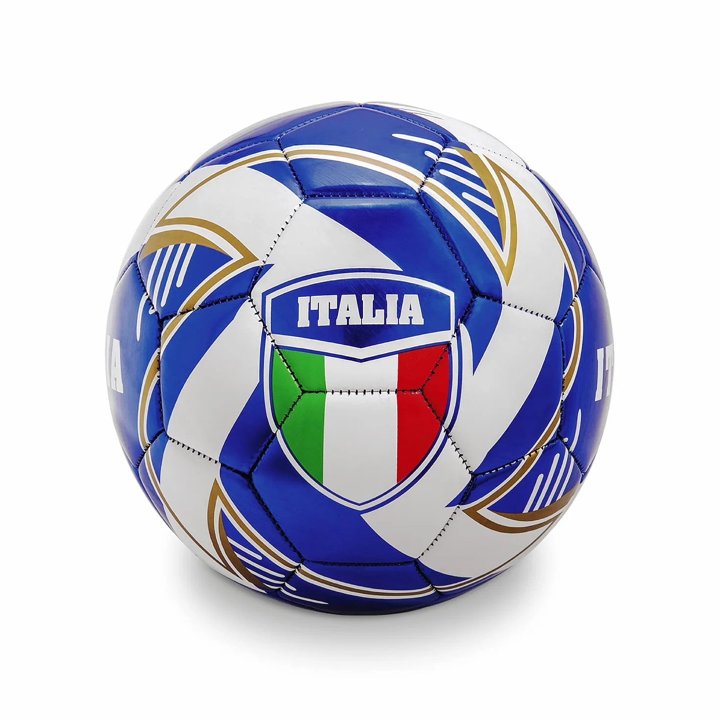 Pallone da Calcio cucito TEAM ITALIA size 5 400 g bianco/azzurro