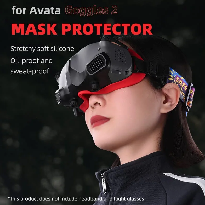 Silicone Copertura Protettiva per DJI Avatar Goggles 2 (Czarny)