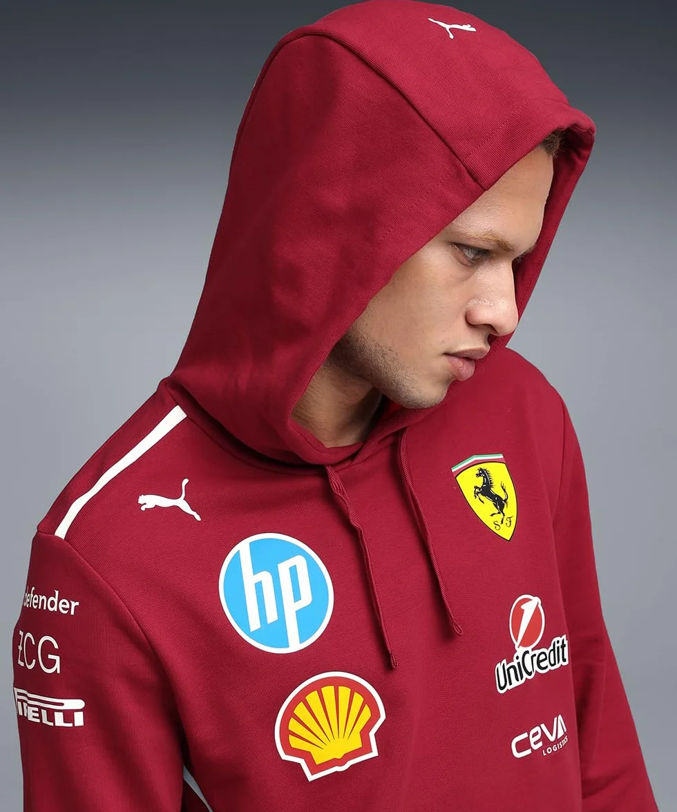 PUMA Felpa con Cappuccio Scuderia Ferrari HP 2025 da Uomo