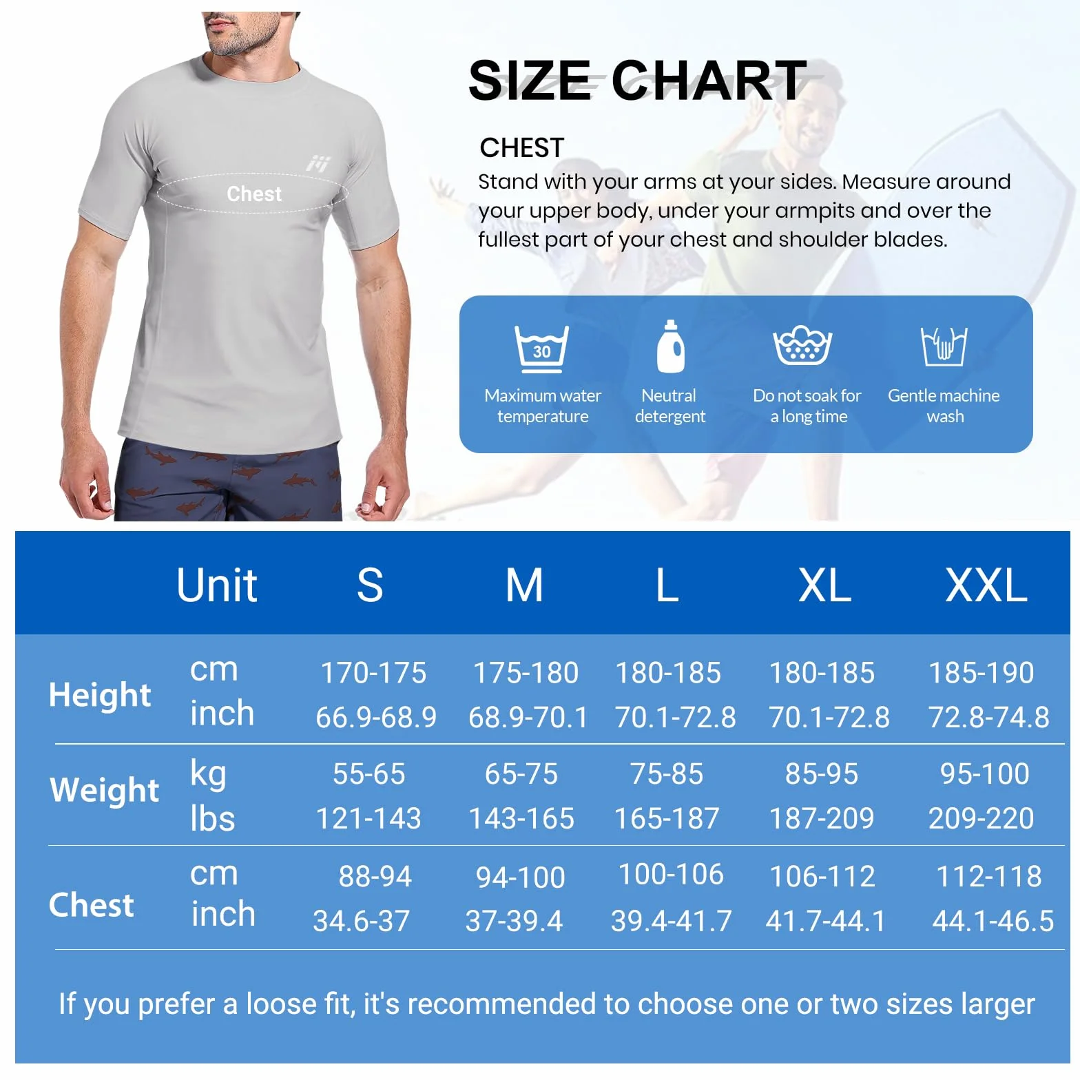 MEETWEE Maglietta da Uomo Rash Guard Rash Vest da Uomo a Maniche Lunghe,Protezione UV UPF 50+,ad Asciugatura Rapida,per Nuoto,Surf,Sport Acquatici