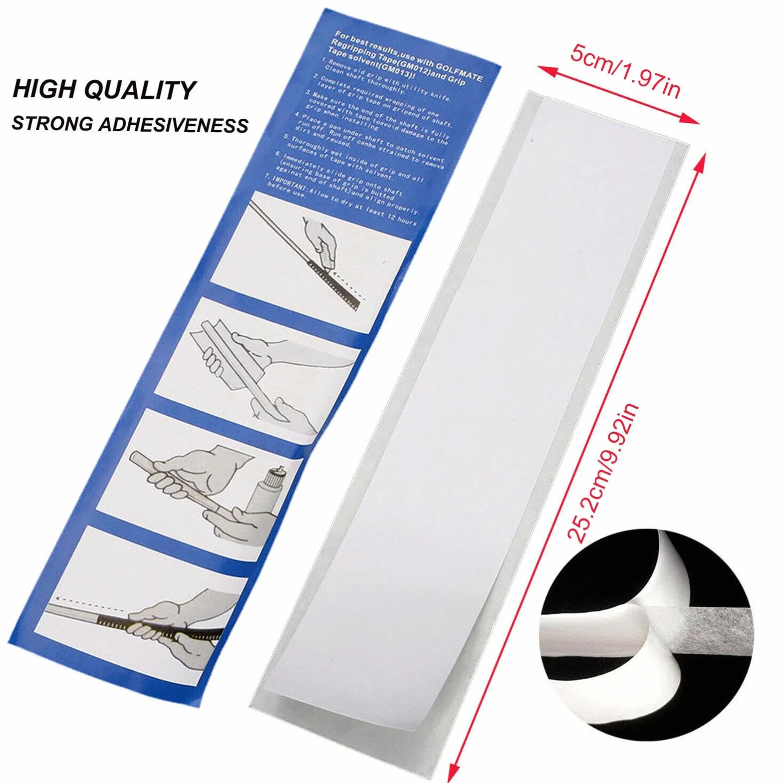 Kit sostituzione grip da golf Solvente per grip Strisce nastro riparazione installazione mazze