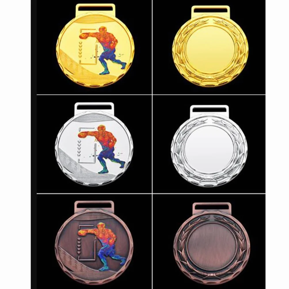Medaglie di Pugilato Oro Argento Bronzo per Competizioni Lotta Taekwondo Olimpico