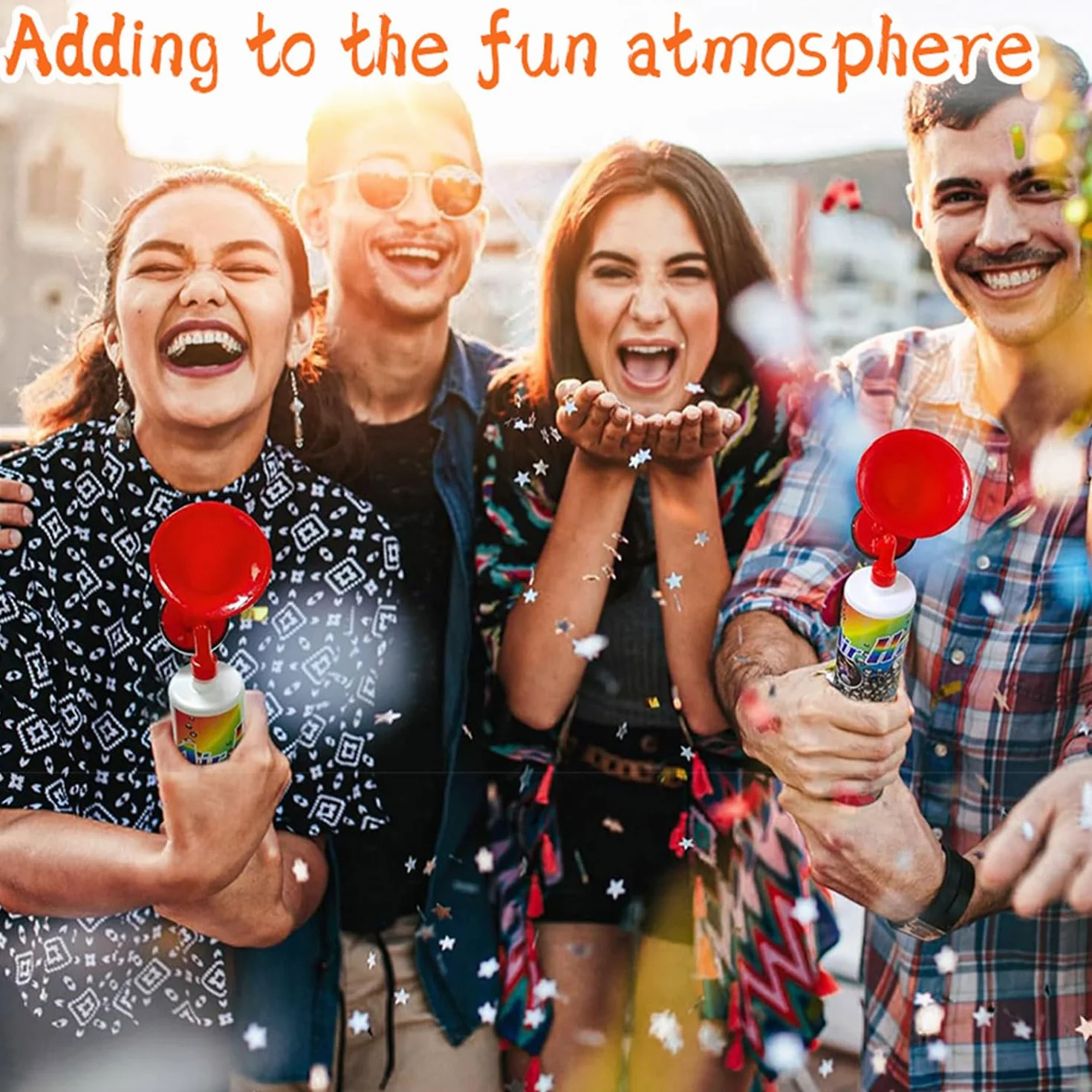 3 Pezzi Air Horn, Pompa per Fanfare ad Aria Compressa, Corno da Stadio, Fan della Pressione dell'Aria, Corno Pneumatico Manuale per Gli Appassionati di Calcio, Feste di Compleanno, Sport