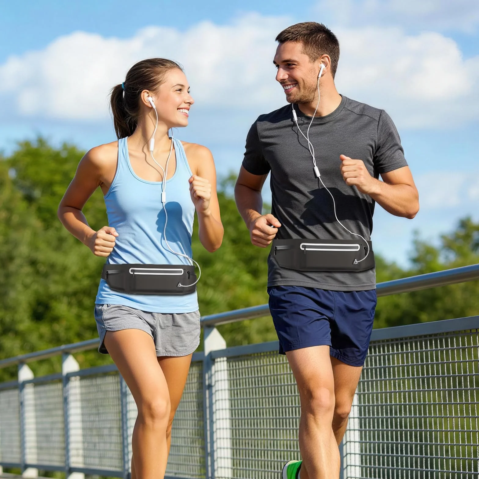 Marsupio per Correre Resistente all'Acqua Grande Capacità per Corsa Escursionismo Sport
