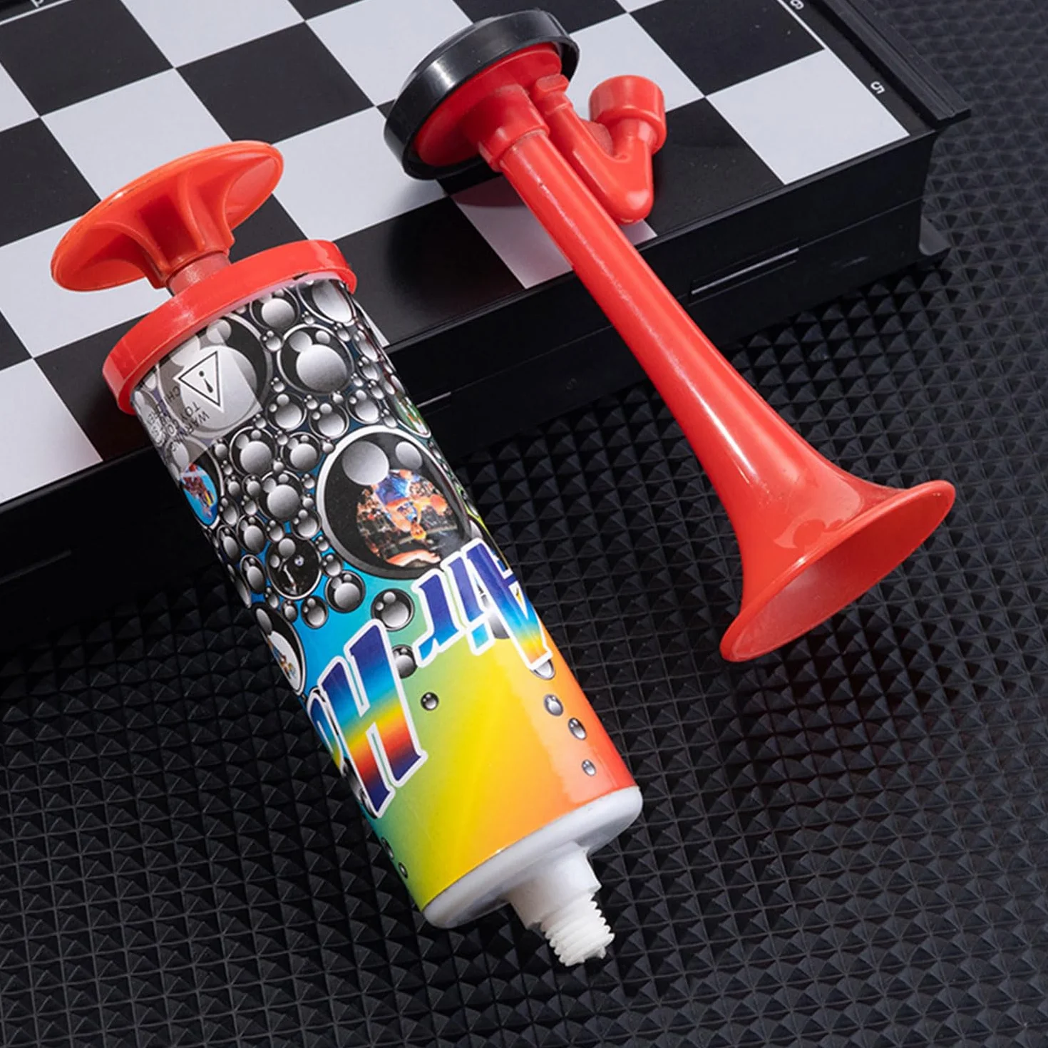 3 Pezzi Air Horn, Pompa per Fanfare ad Aria Compressa, Corno da Stadio, Fan della Pressione dell'Aria, Corno Pneumatico Manuale per Gli Appassionati di Calcio, Feste di Compleanno, Sport