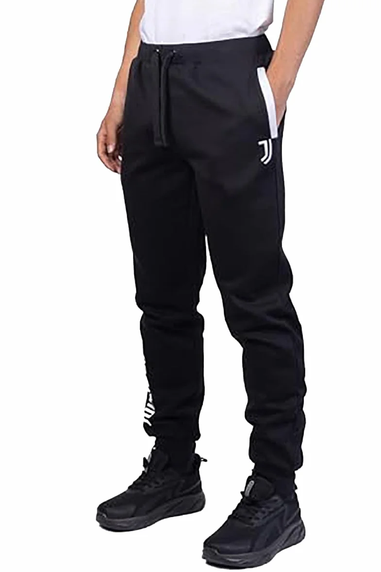 Juventus Pantalone Homewear Felpa Garzata Czarny Logo