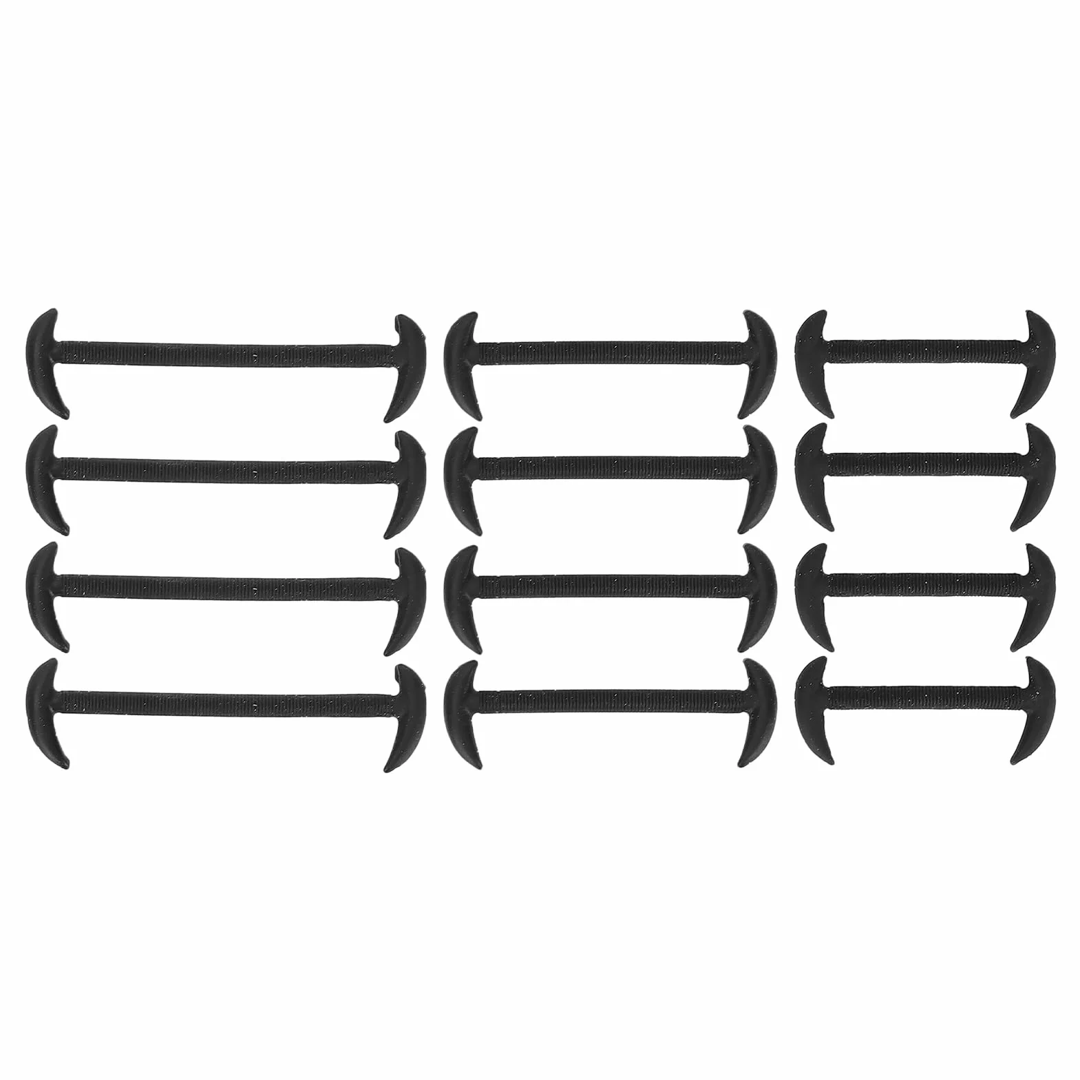Naroote Lacci per Scarpe Elastici, Lacci delle Scarpe per Sneaker 12pc Professional Senza Tiro Cravatta per Viaggi Senza Cravatta per Portatile Imattito Elastico Silicone Elastico Shoelace