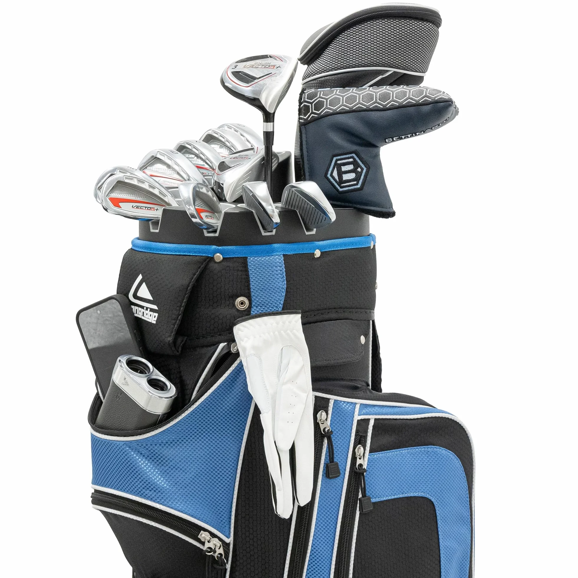 Longridge Pro Cart Borsa da golf con divisorio a 15 vie