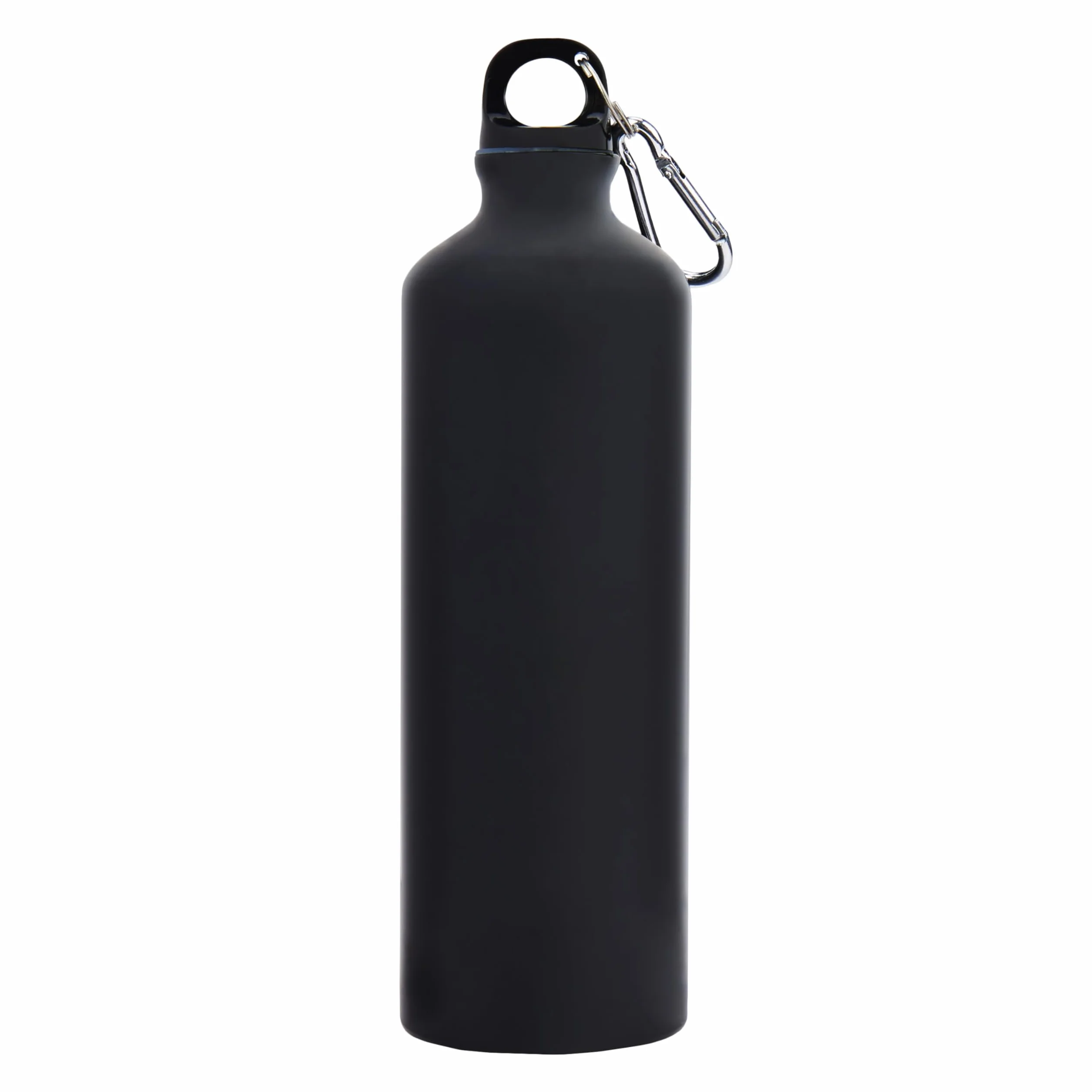 AC Milan - Borraccia in alluminio con moschettone - Crest Monochrome Red - 750 ml - Per tutti i Tifosi Rossoneri- Prodotto Ufficiale Ac Milan