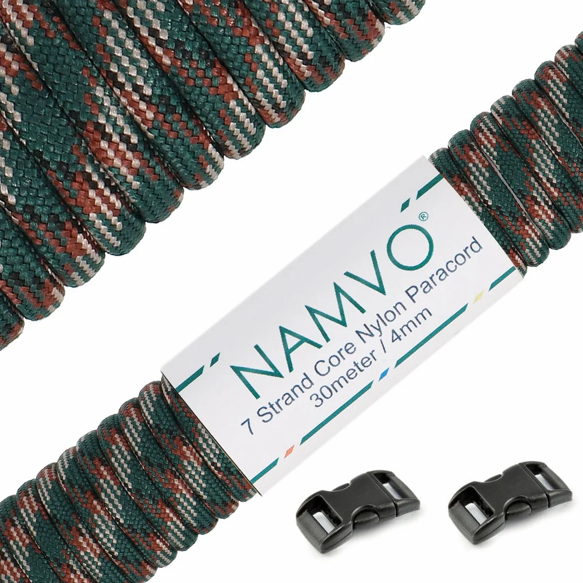 Namvo Paracord Mil Spec Tipo III 7 fili 30,5 m Camouflage