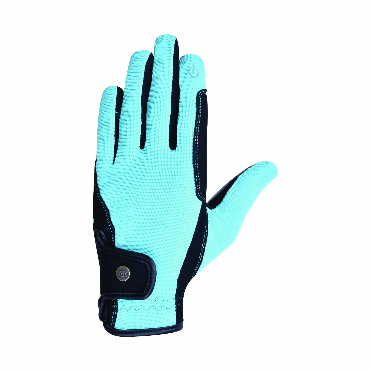 AK Fine Tech Micro Suede Horse Riding Gloves AKRS-8484 (2XL, Azure)