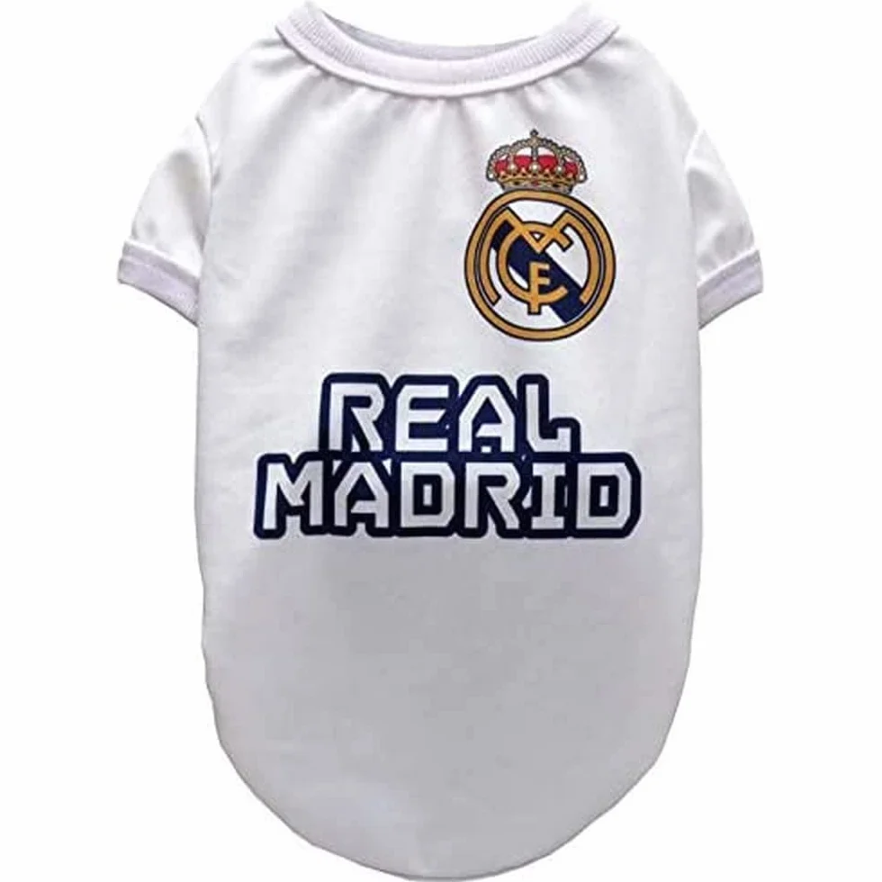 CYP BRANDS Real Madrid Maglietta per Cani Taglia XS Prodotto Ufficiale