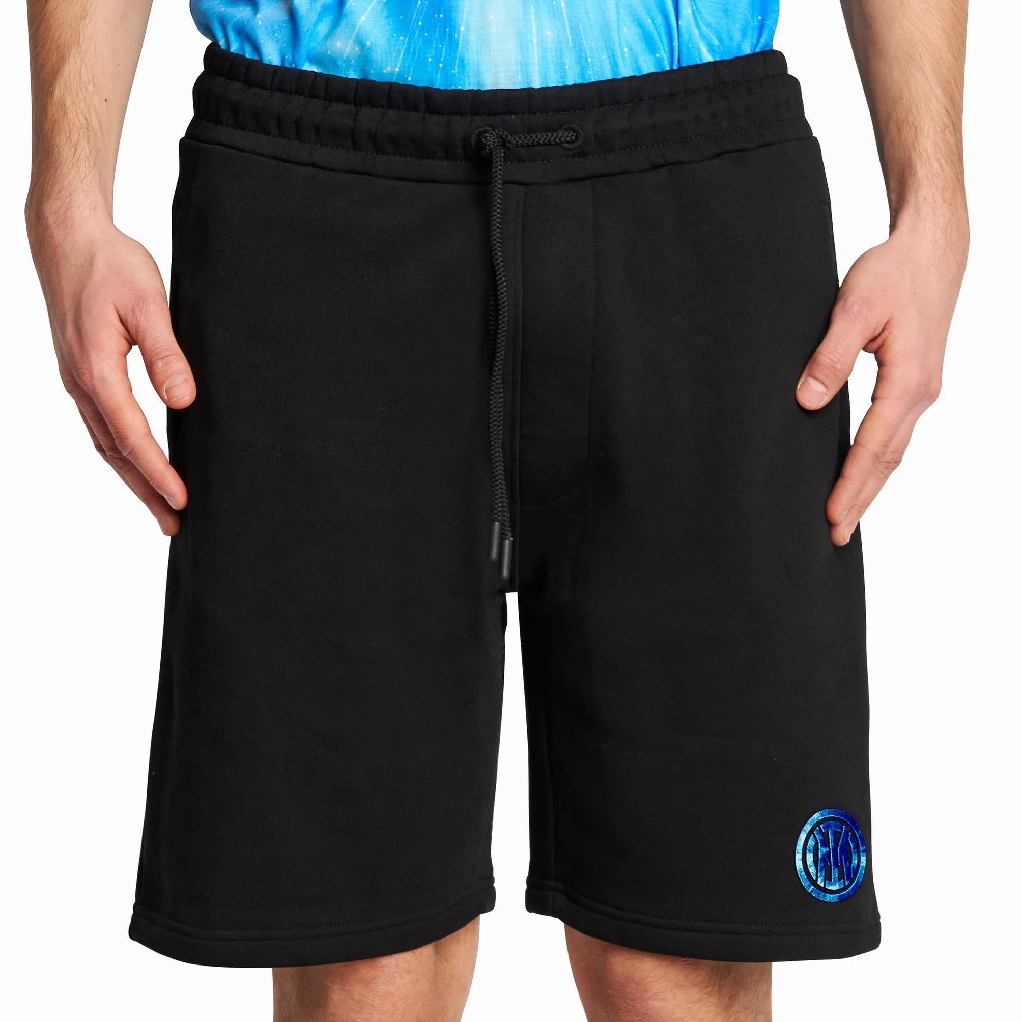 FC Internazionale Milano S.p.A. Pantaloncini Tuta Adulto, Diverse Taglie Disponibili, Collezione Galaxy, 100% Cotone, Adatta a Tutti i Tifosi Nerazzurri, Prodotto Ufficiale