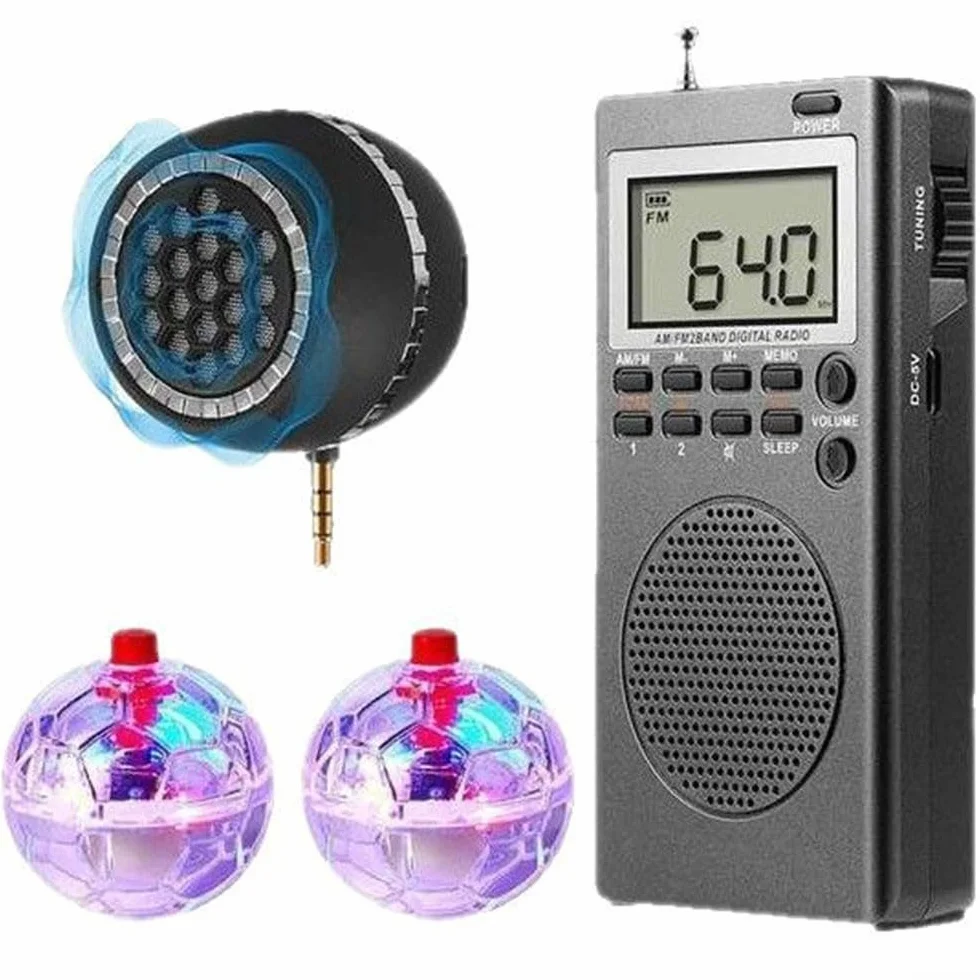 Set attrezzature da caccia ai fantasmi, kit portatile per indagini paranormali con radio integrata a batteria al litio (6 pezzi)