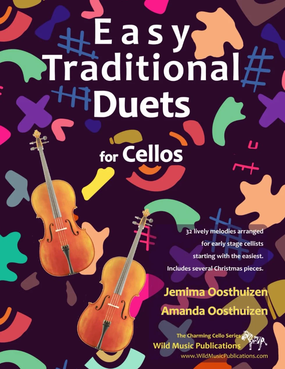 Easy Traditional Duets for Two Cellos: 32 traditional melodies from around the world arranged especially for two beginner cello players. All are in easy keys.