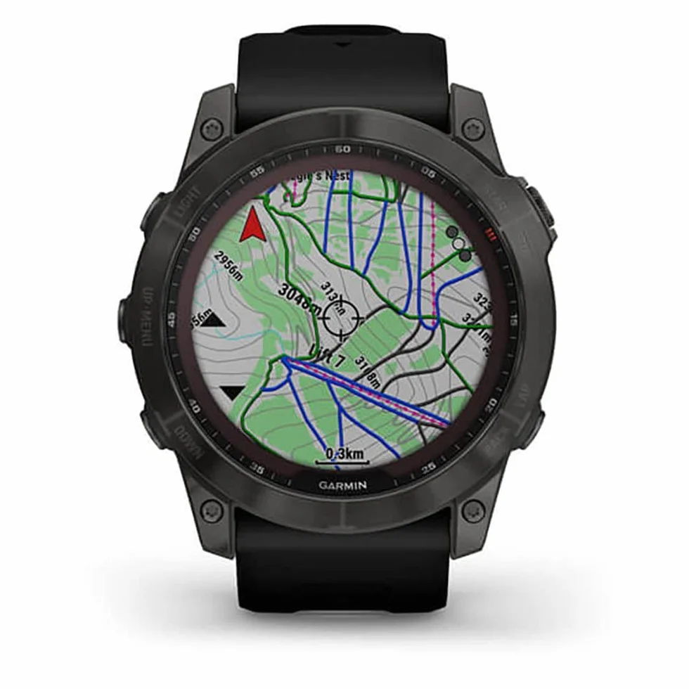Garmin Fenix 7X Sapphire Solar - Grigio Carbonio DLC Titanio (Rinnovato)