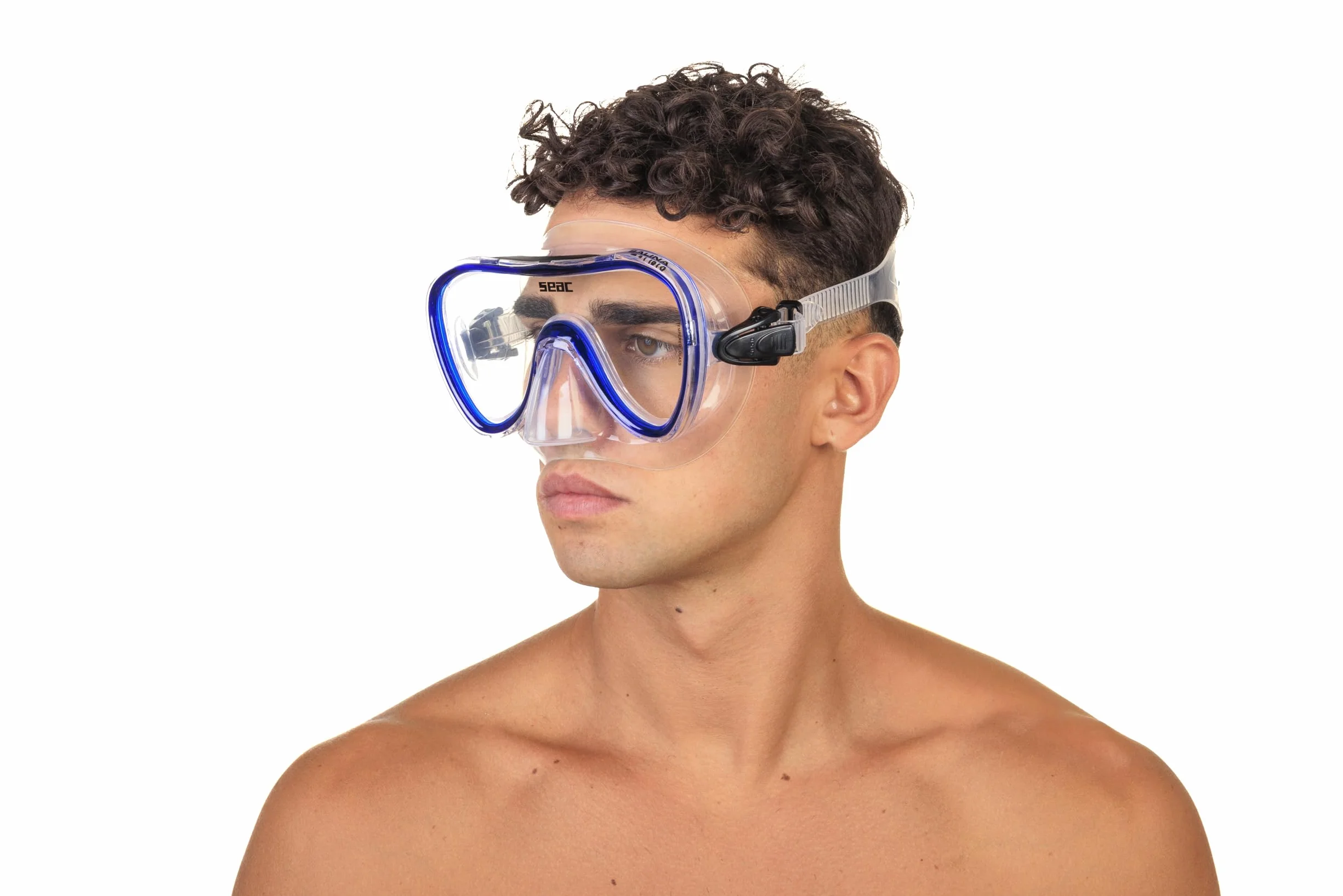 Seac Salina SLT, Maschera Subacquea per Uomo, Donna e Bambini in silicone, Ideale per Snorkeling