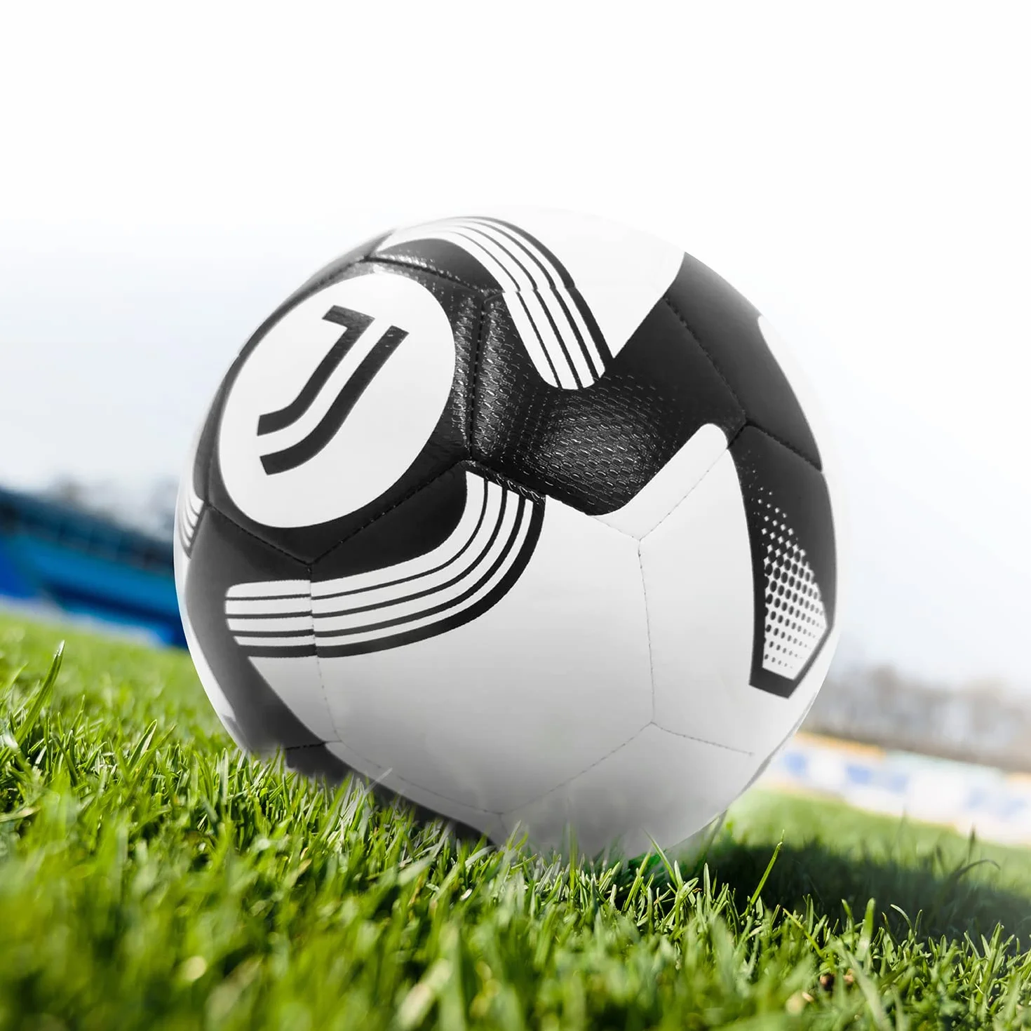 Mondo Sport Pallone da Calcio Cucito F.C. Juventus Size 5 410 g Bianco/Nero