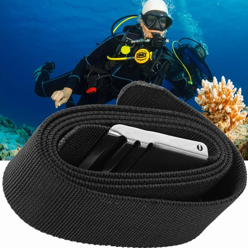 Cintura per immersione a sgancio rapido regolabile per subacquea, snorkeling, apnea