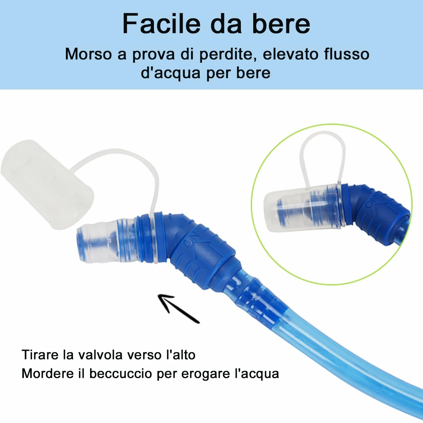 Sacca Acqua 2L per Zaino Ciclismo Escursionismo Trekking Campeggio