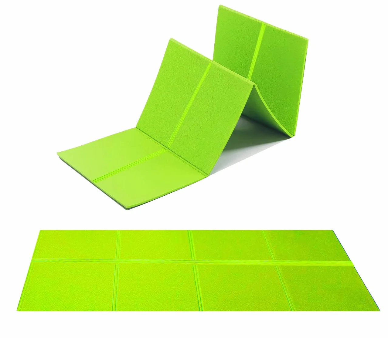 G5 HT SPORT Tappetino Fitness Pieghevole 110x48 cm Antiscivolo Verde Lime