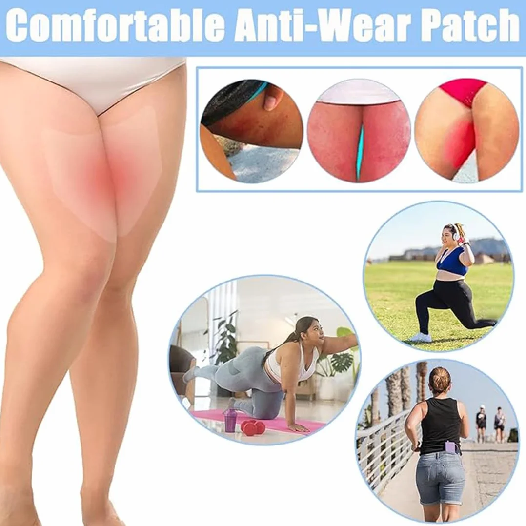 Patch Anti-Sfregamento Per Cosce, 6 Pezzi, Imbottitura Invisibile, Cuscinetti A Forma Di V, Protezione Cosce Donna
