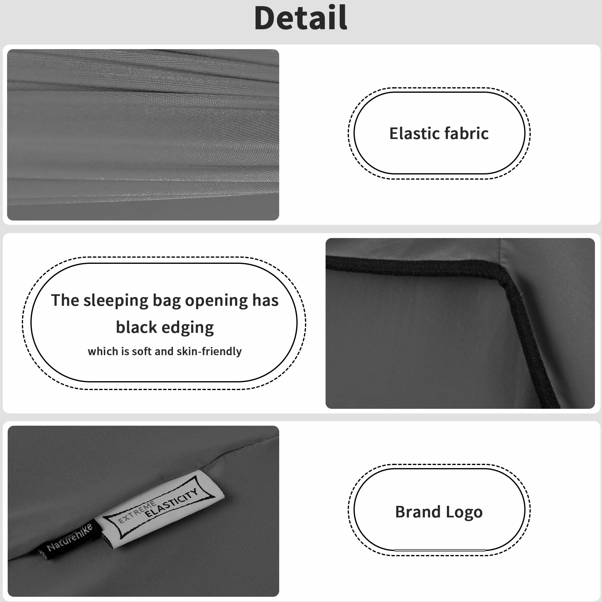 Naturehike Sacco a pelo ultraleggero 390 g Sleeping Bag Liner per backpacking