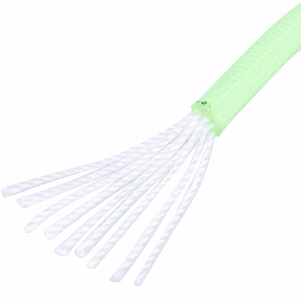 Paracord 550 Luminous Fluorescente 9 Fili Cordino Paracadute Verde 25ft