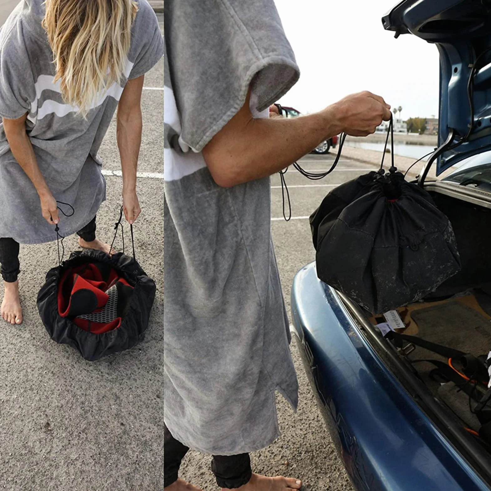 Surf Changing Mat Borsa asciutta impermeabile per surf nuoto immersioni Accessorio portatile da spiaggia