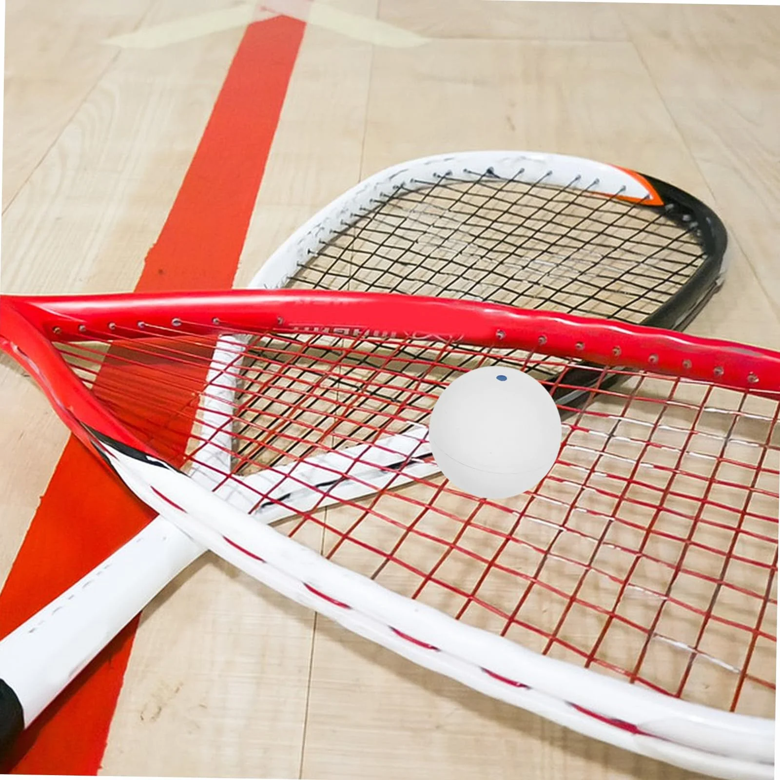Palline da Squash in Gomma Bianco per Allenamento Indoor Outdoor