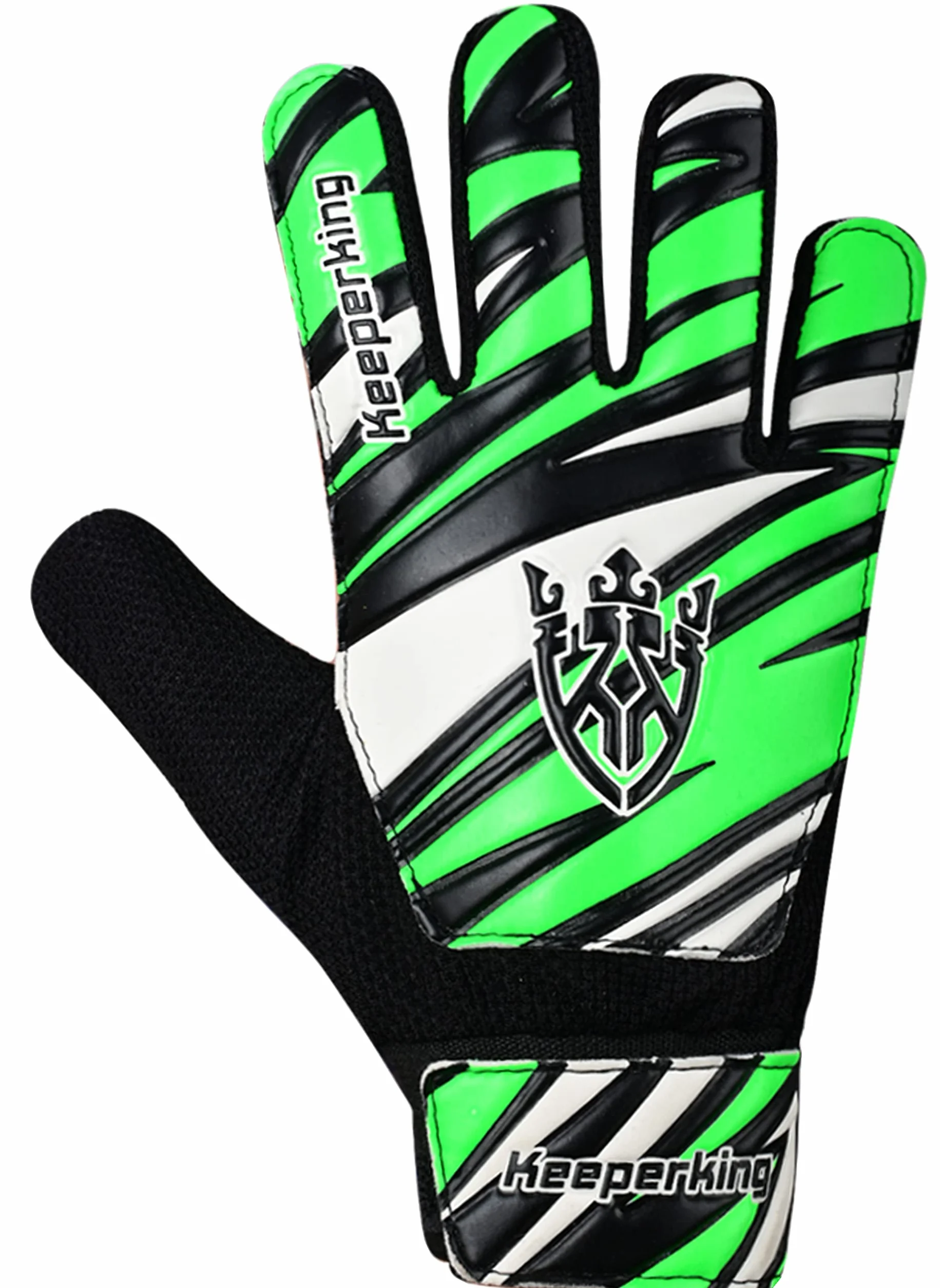 Keeperking Guanti da portiere calcio bambini ragazzi ragazze taglie 4-7