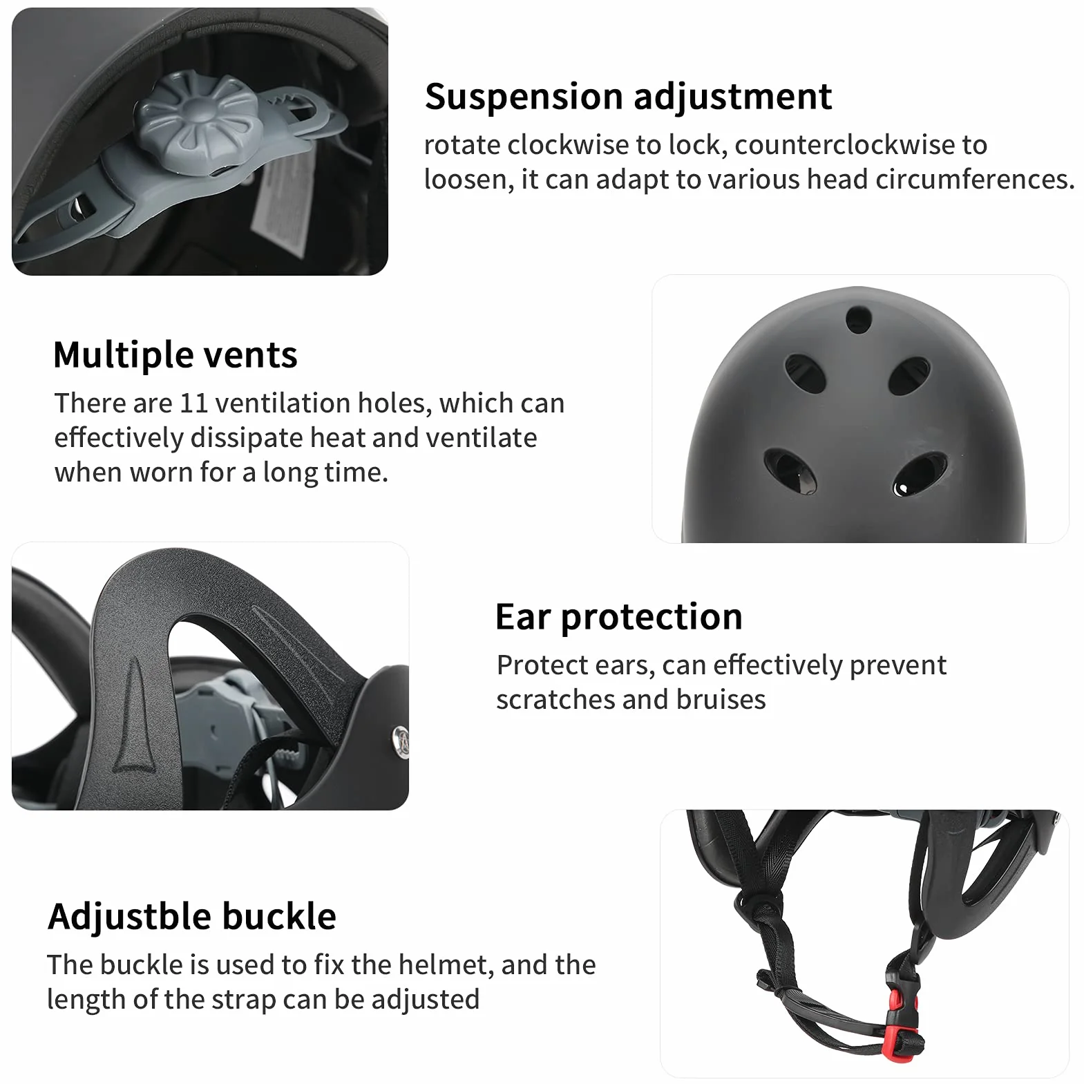 Casco sport acquatici adulti ABS Eva regolabile 11 prese d'aria ultraleggero