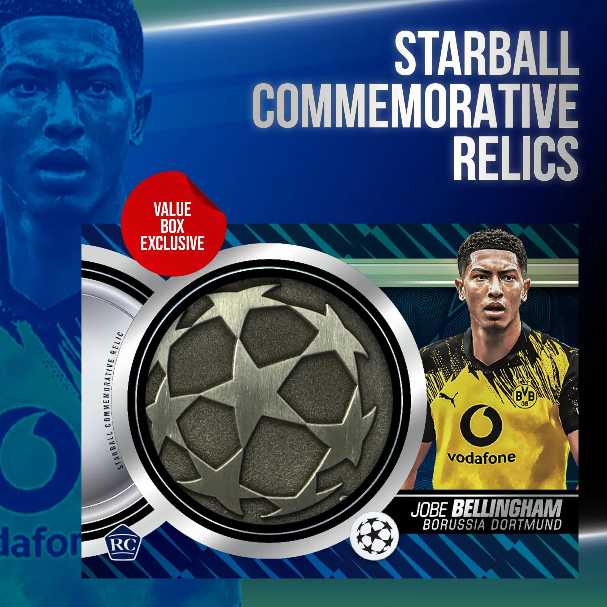 Topps UEFA Club Competitions Soccer 2025-26 - Pallone da calcio sigillato in fabbrica