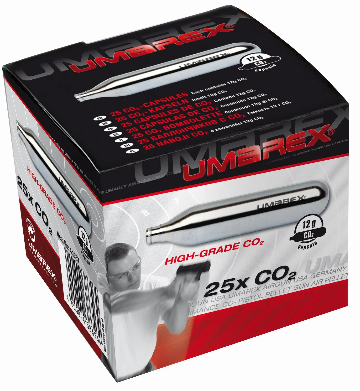 Umarex BOMBOLETTE CO2 12G 25 Pezzi Soft Air Gas per Pistola CO2