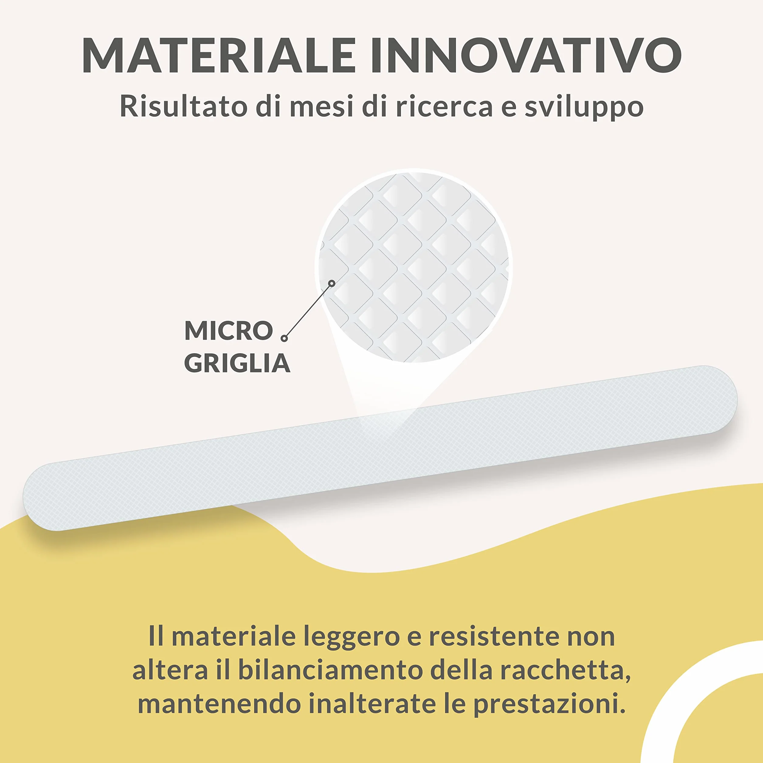 Palbea Protezione Racchetta Padel Trasparente 35x370mm Paracolpi Ruvido Leggero Resistente