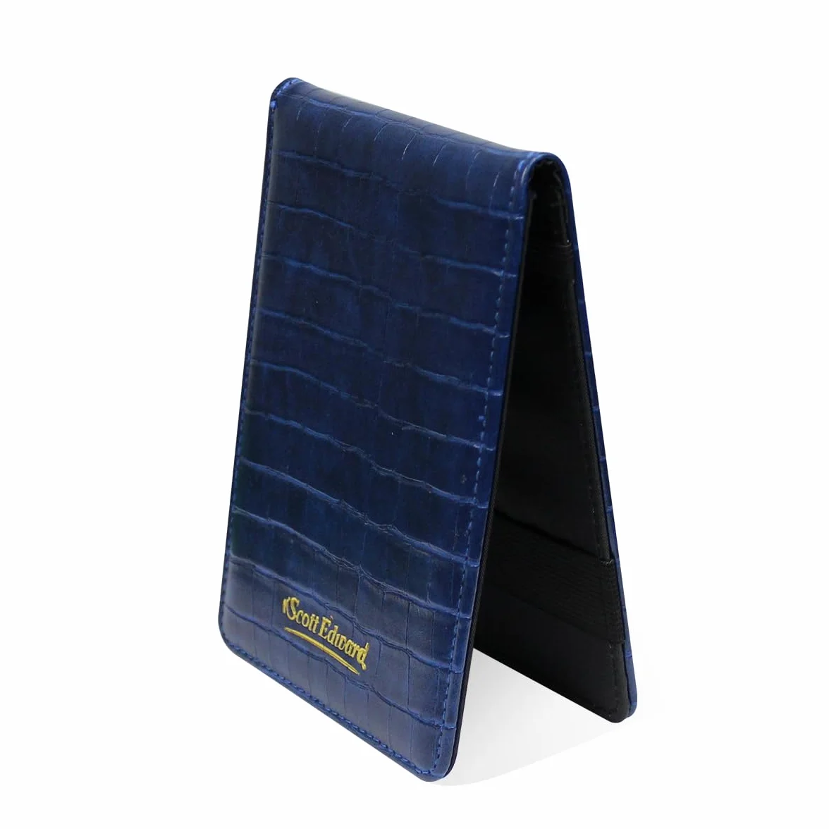 Scott Edward Golf Scorecard Cover Leather Holder Impermeabile Morbido Grigio/Nero/Blu/Arancione