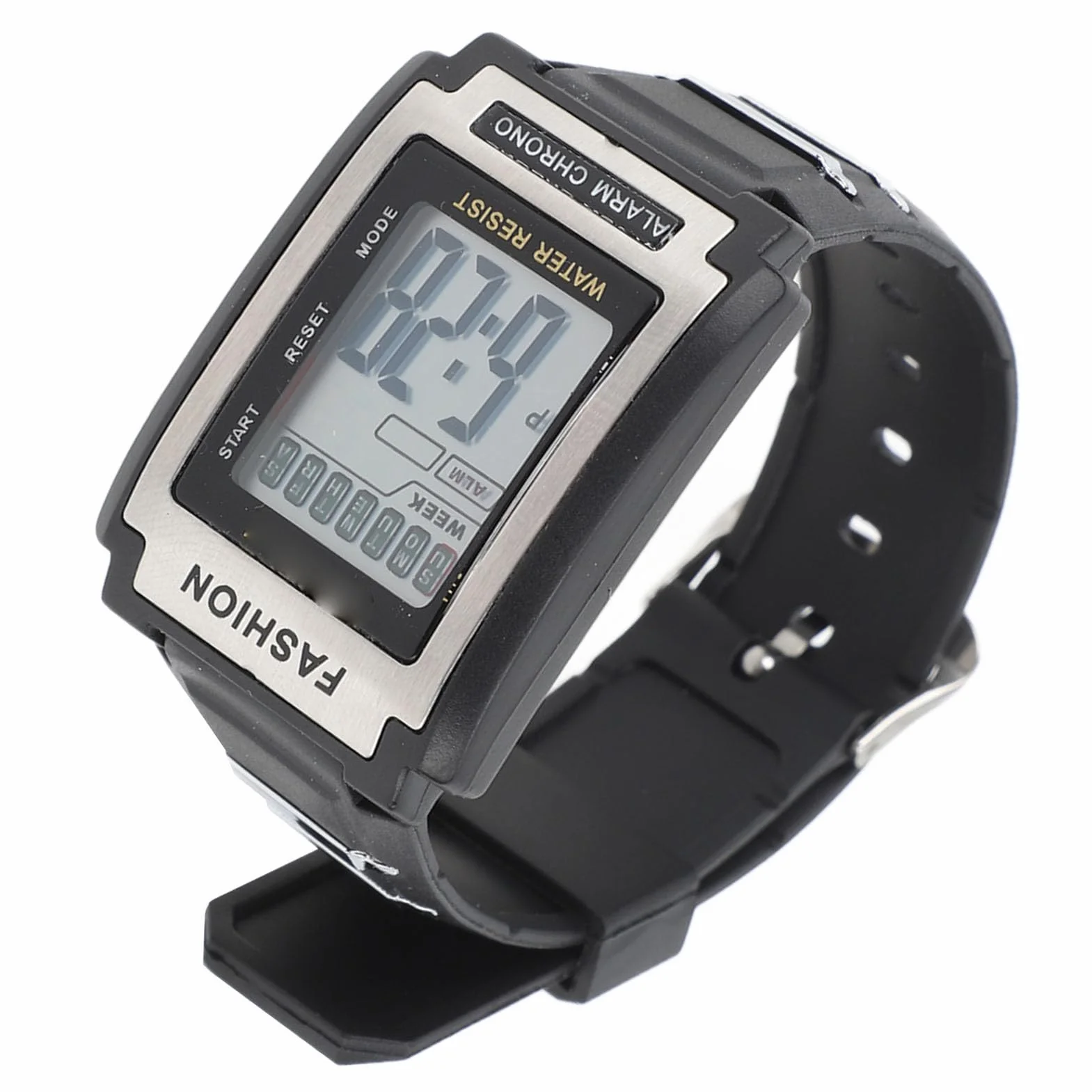 Orologio Sportivo Digitale, Orologio da Nuoto Impermeabile, Orologio Polso Cronografo Rettangolare Esterni Orologio Digitale Multifunzionale a Grande Schermo per Escursioni Corsa
