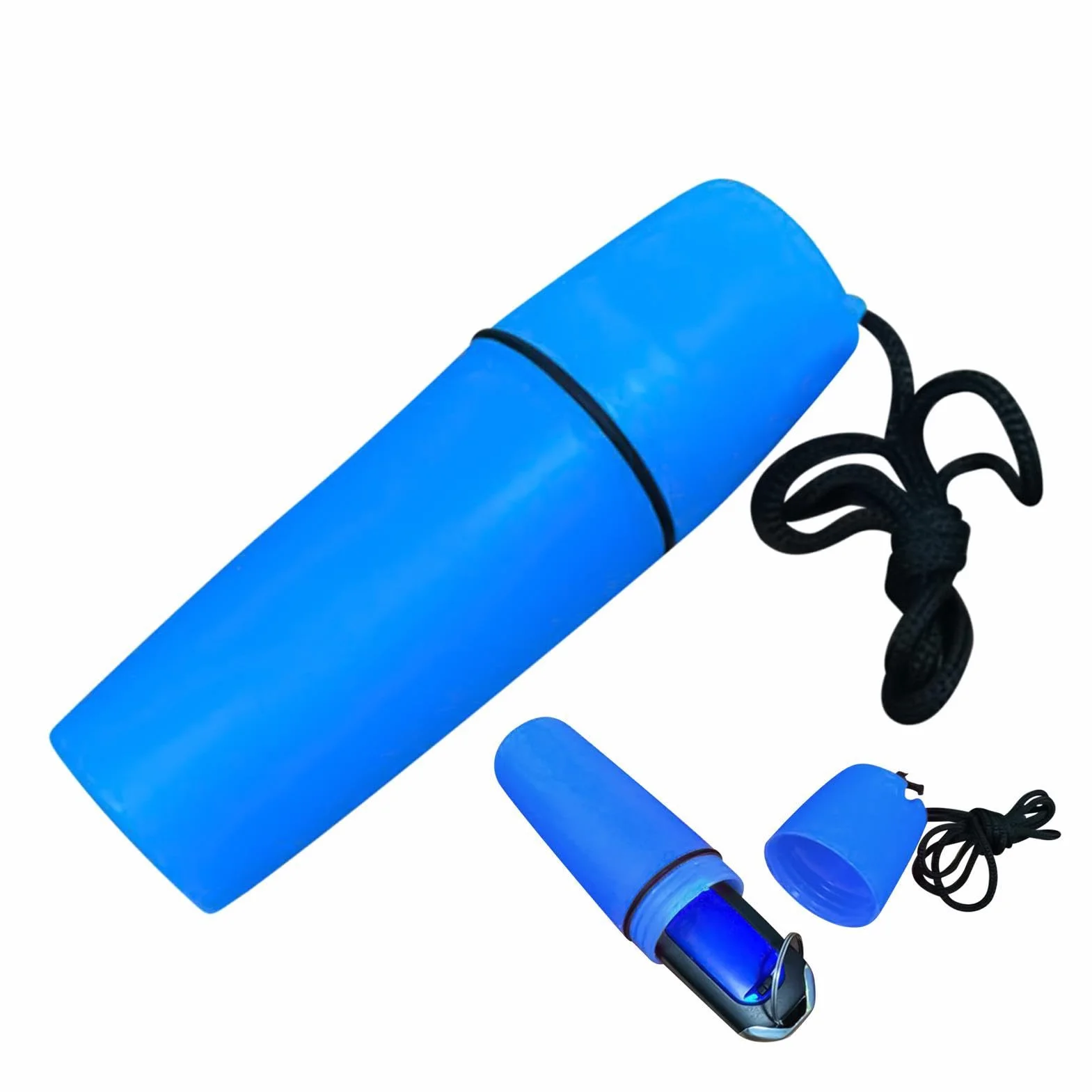 Contenitore a secco impermeabile galleggiante capsula PP blu per canoa rafting immersioni