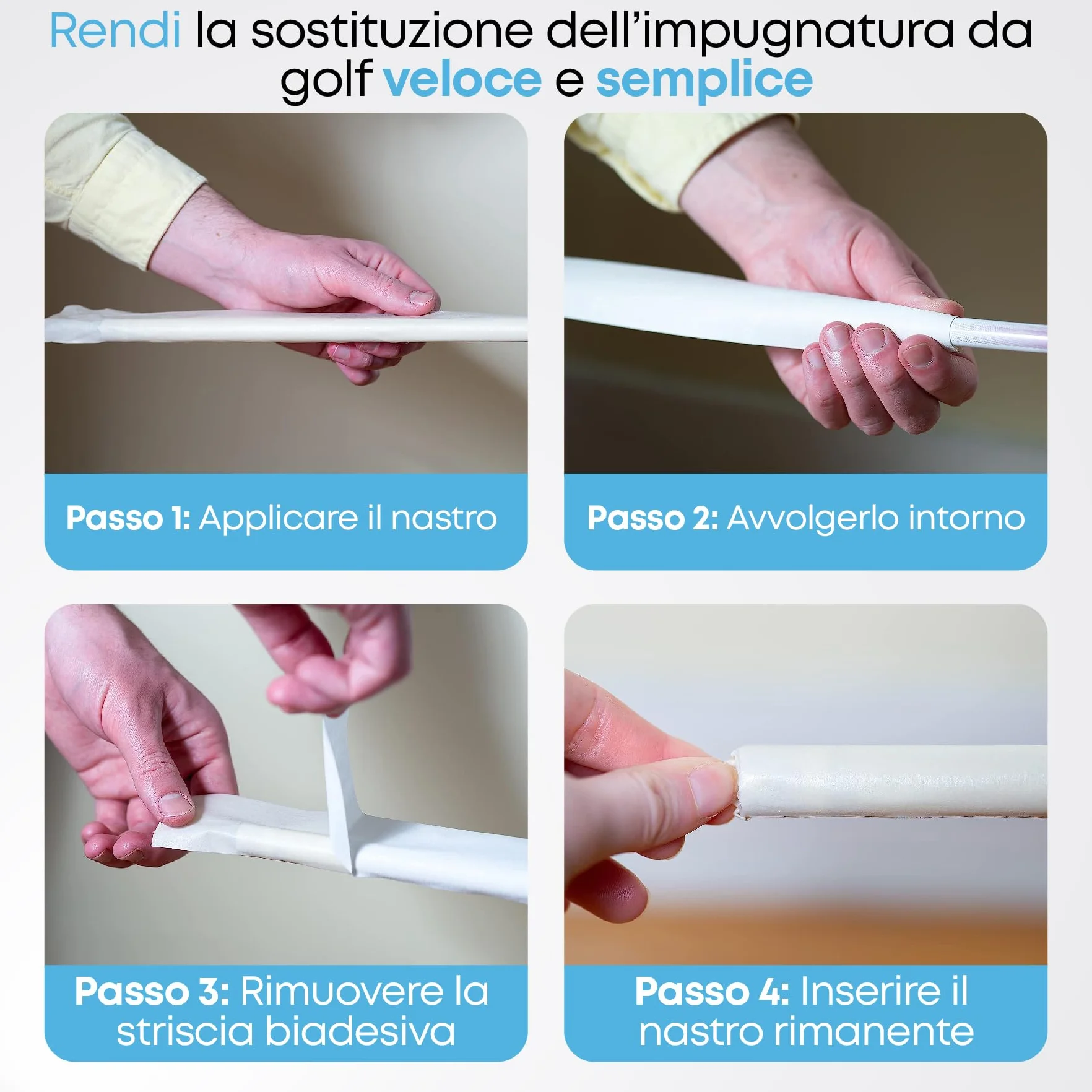 Rotoli di nastro antiscivolo da golf