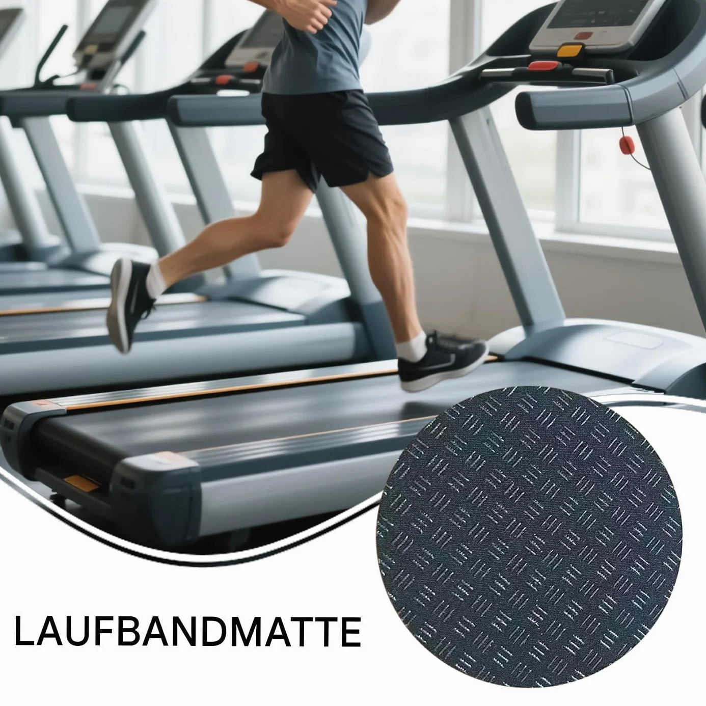 Tappetino antiscivolo tapis roulant 8 pezzi per pavimenti laminato moquette schiuma riduzione rumore
