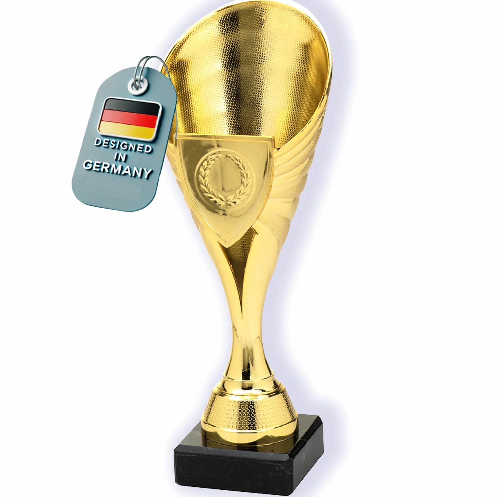 Larius Coppa 21 cm 220 g trofeo universale con base in marmo personalizzabile B1