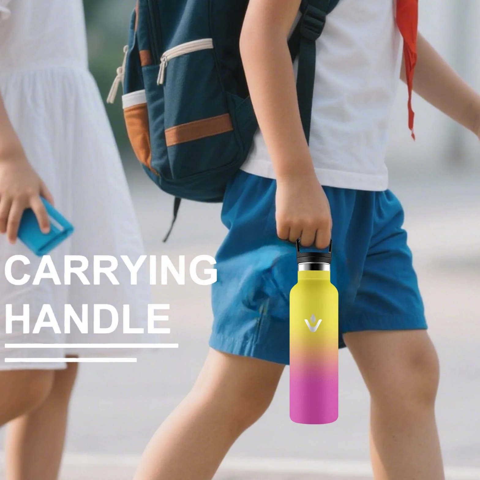 Grsta Borraccia Termica 500ml Senza BPA Acciaio Inox con Cannuccia per Ufficio Ciclismo Corsa