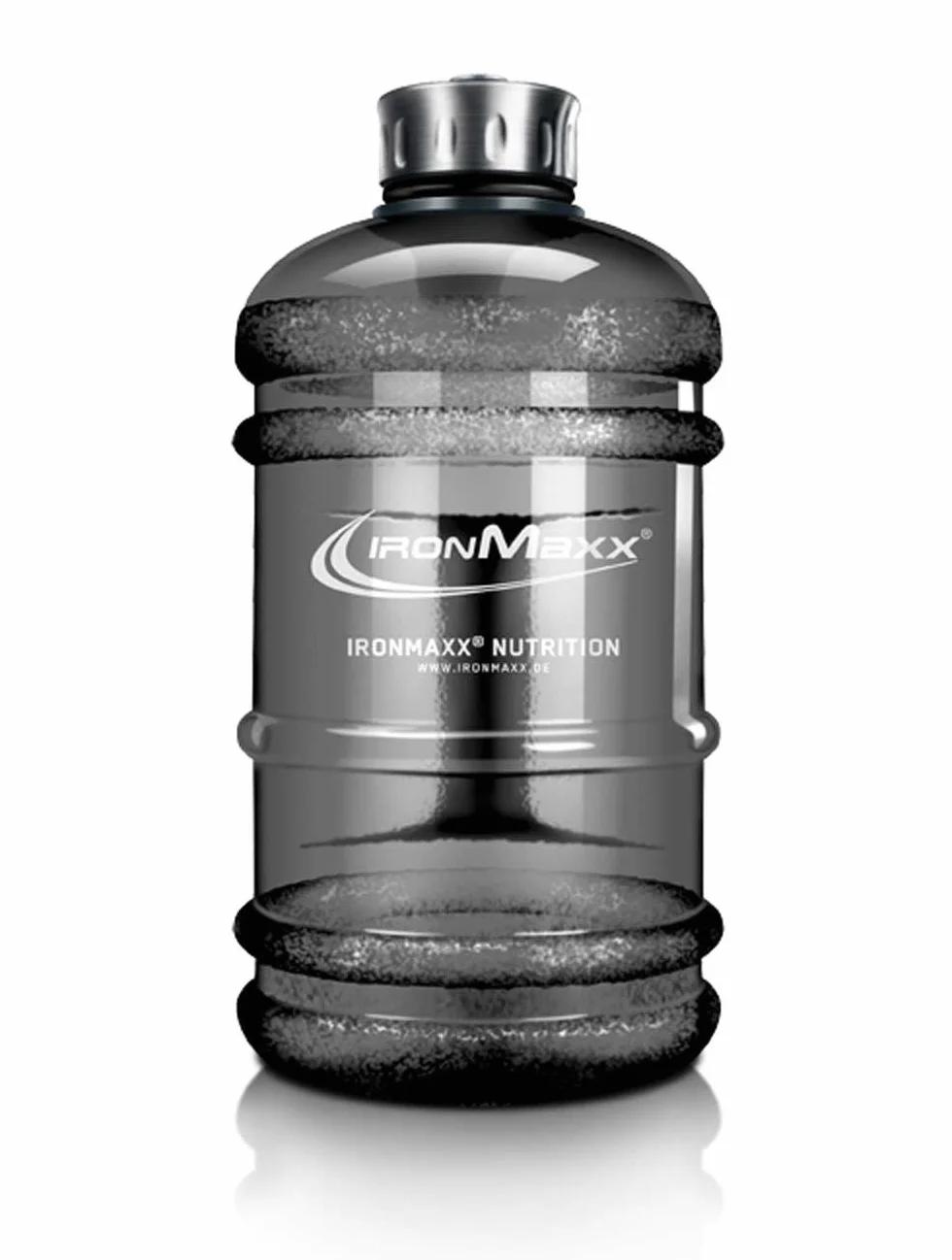 IronMaxx Water Gallon Frosted Grey 2200ml Borraccia ermetica Senza BPA e DEHP con scala graduata