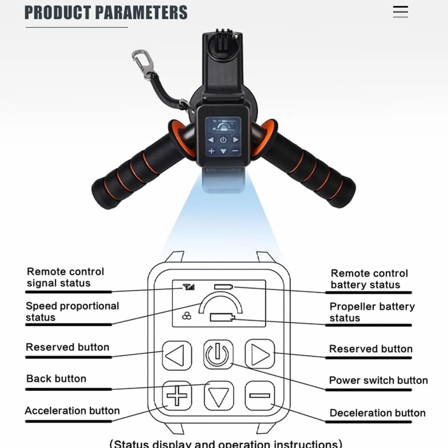 Scooter Subacqueo Elettrico 10 Km/H 10000mAh 130 Minuti Senza Spazzole per Nuoto Subacqueo