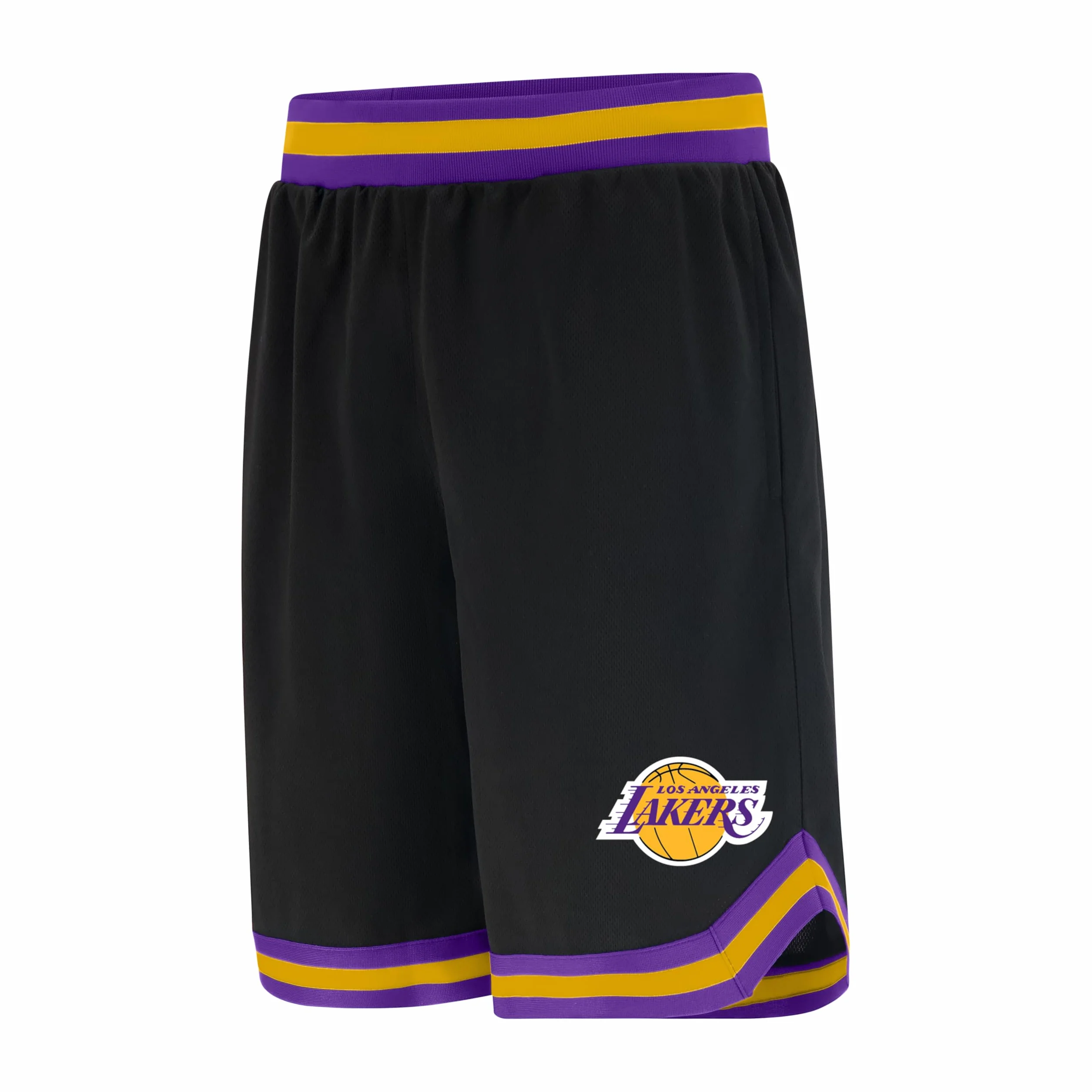 Ultra Game UNK NBA GSM3547F NBA Woven Team Logo Poly Mesh Basket Shorts Nero, M