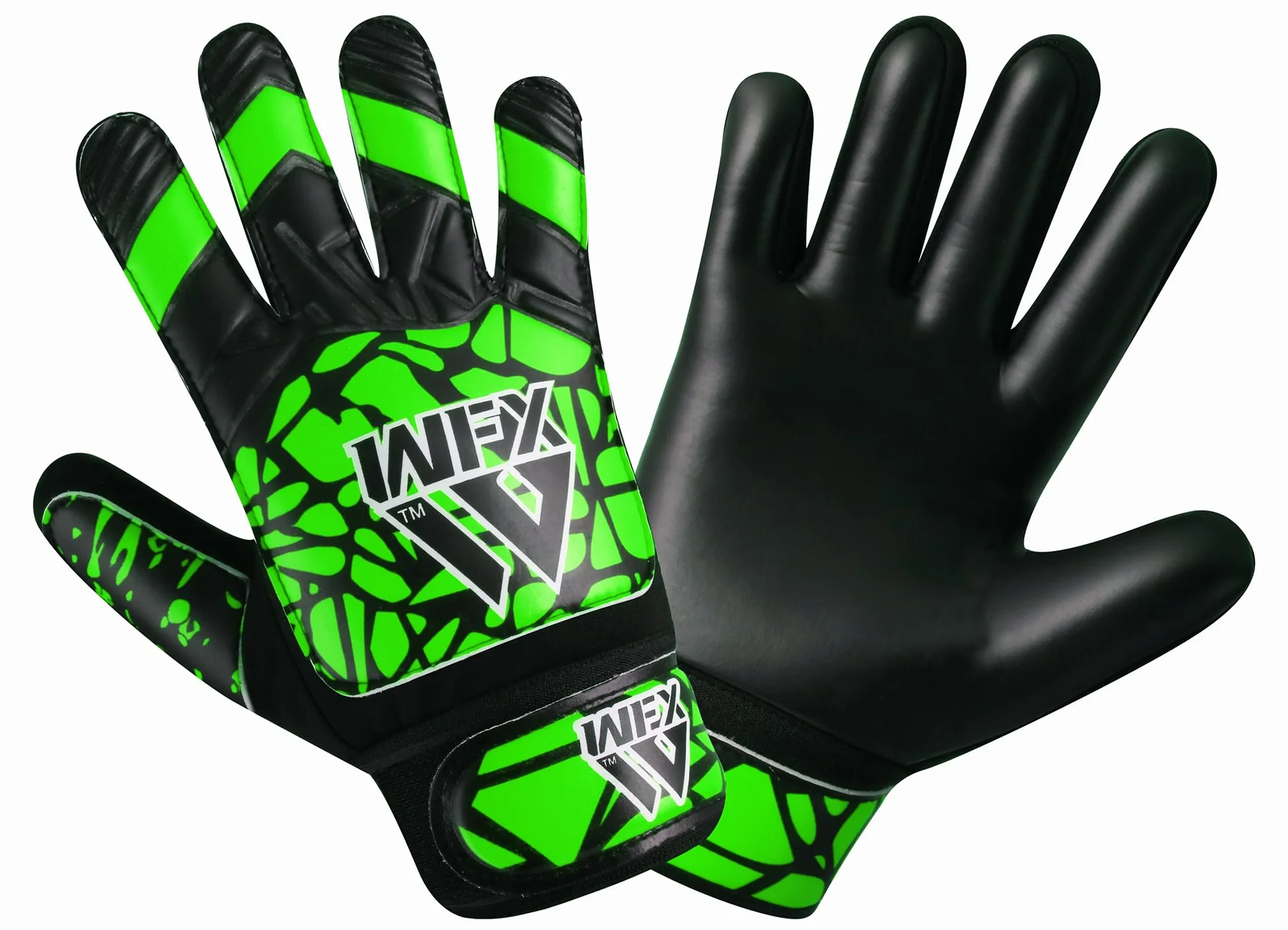 WFX Guanti da portiere bambini ragazzi giovani doppio supporto polso calcio presa protezione palmo