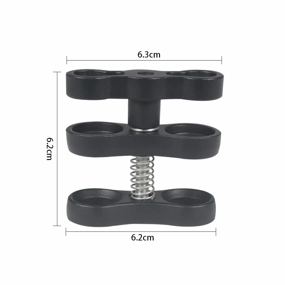 Morsetto per Luce Subacquea in Lega di Alluminio con Giunto sferico, 2 PCS
