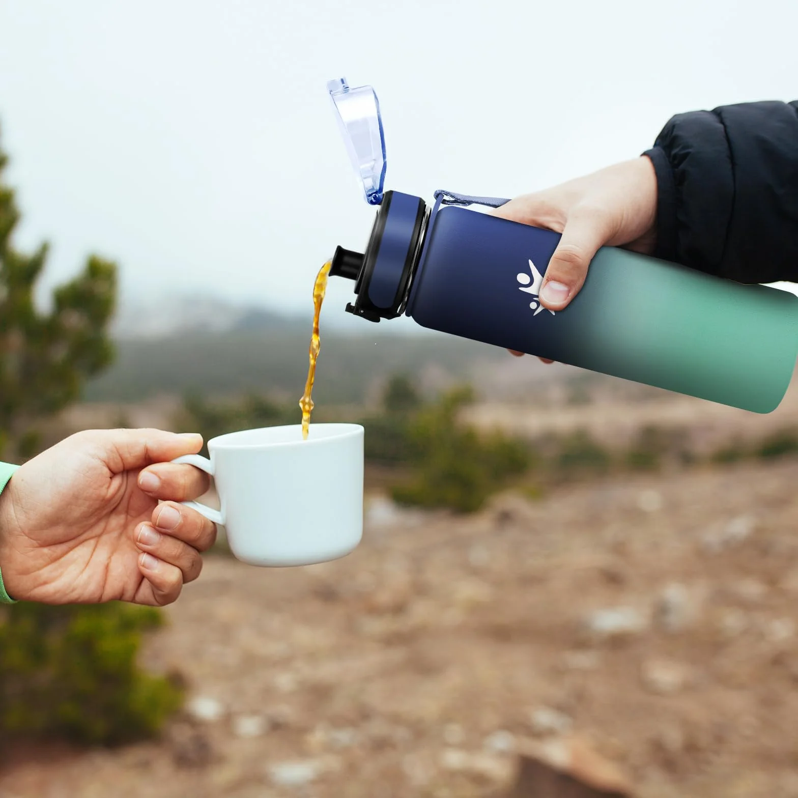 KollyKolla Borraccia Termica 1L, Bottiglia Termica Riutilizzabile, senza BPA, a Prova di Perdite per Sport, Ciclismo, Campeggio