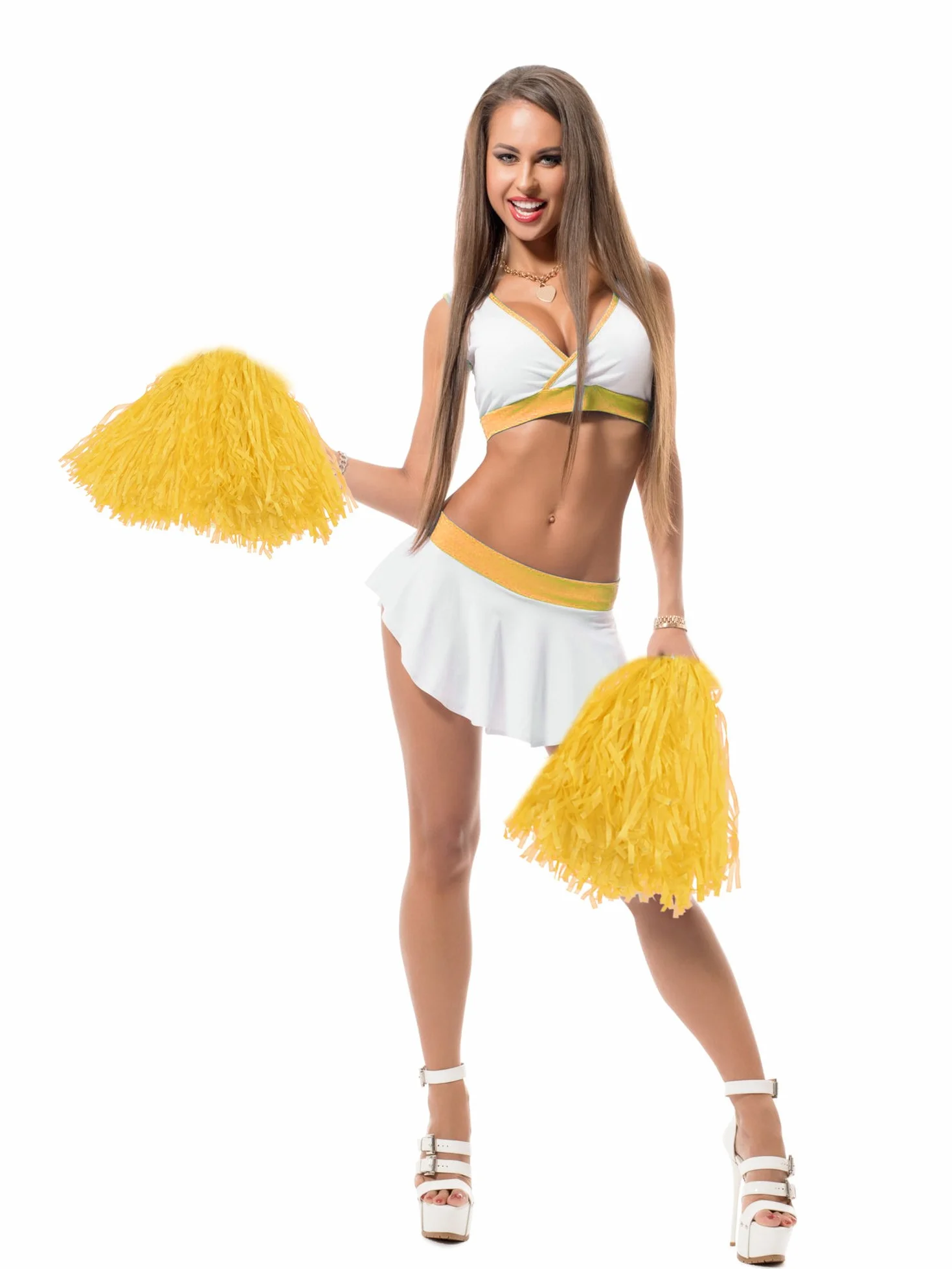 Pompon da Cheerleader in Plastica, Confezione da 12, per Sport e Danza
